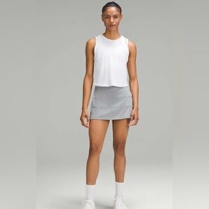 LULULEMON | grey purple Pace Rival Mid-Rise Skirt built in shorts skort size 4